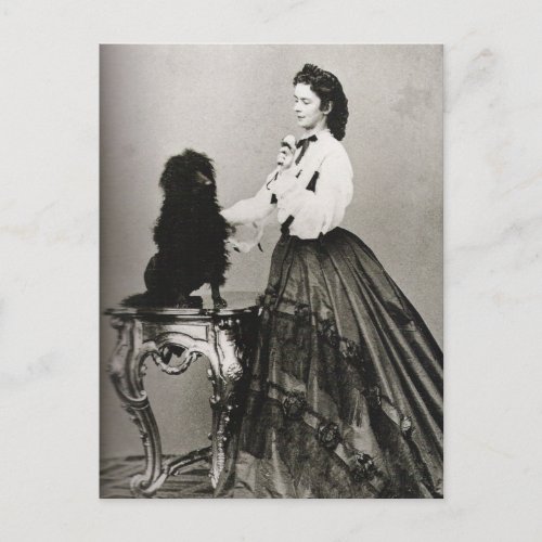 Empress Elisabeth _ Sissi _ Sisi of Austria  dog Postcard
