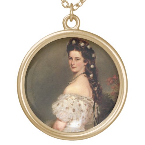 Empress Elizabeth Gold Plated Necklace