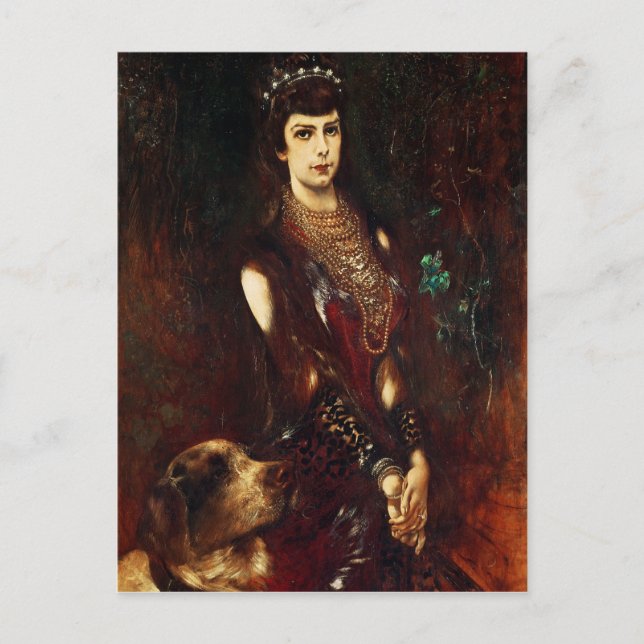 Empress Elizabeth of Austria, 1883 Postcard (Front)