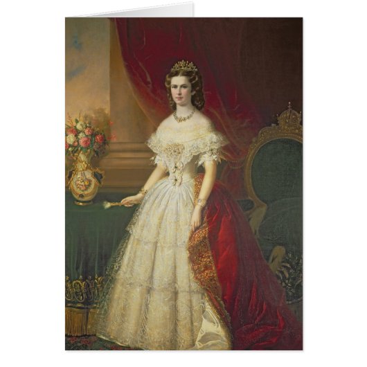 Empress Elizabeth of Bavaria , 1863 Cards (Front)