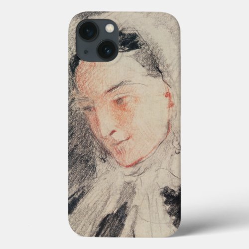 Empress Eugnie black  red chalk iPhone 13 Case