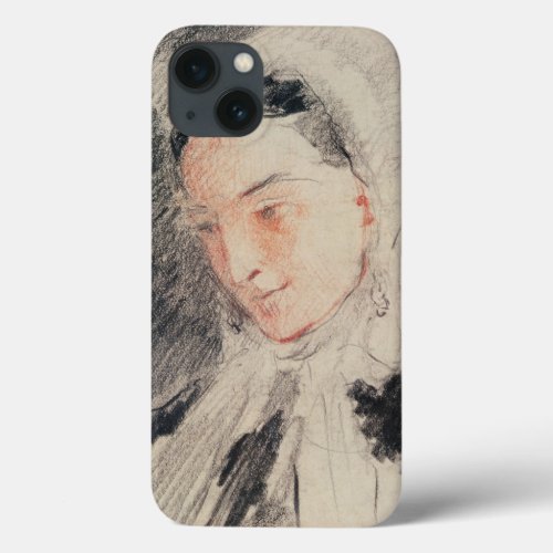 Empress Eugnie black  red chalk iPhone 13 Case