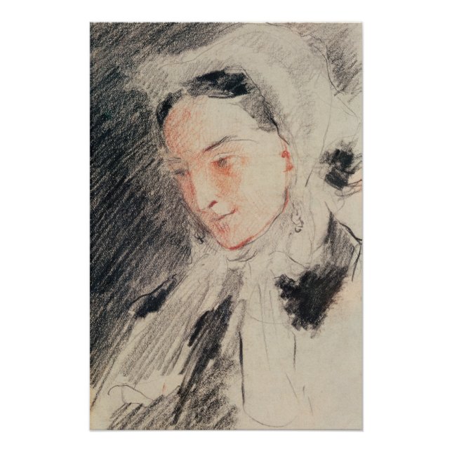 Empress Eugénie (black & red chalk) Poster (Front)