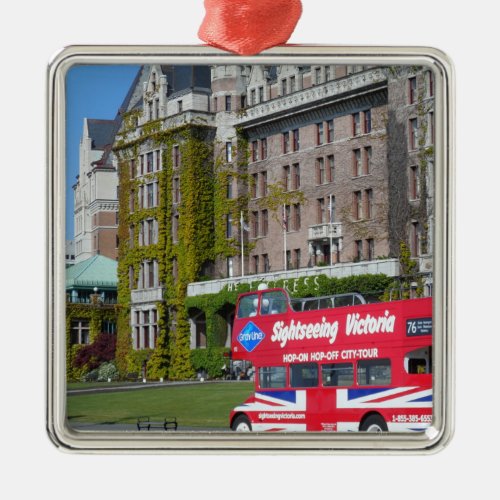 Empress Hotel Victoria BC Metal Ornament