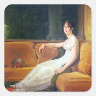 Empress Josephine at Malmaison, c.1801 Square Sticker
