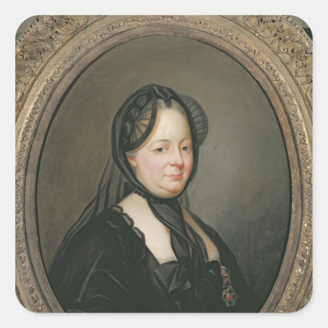 Empress Maria Theresa  of Austria Square Sticker (Front)