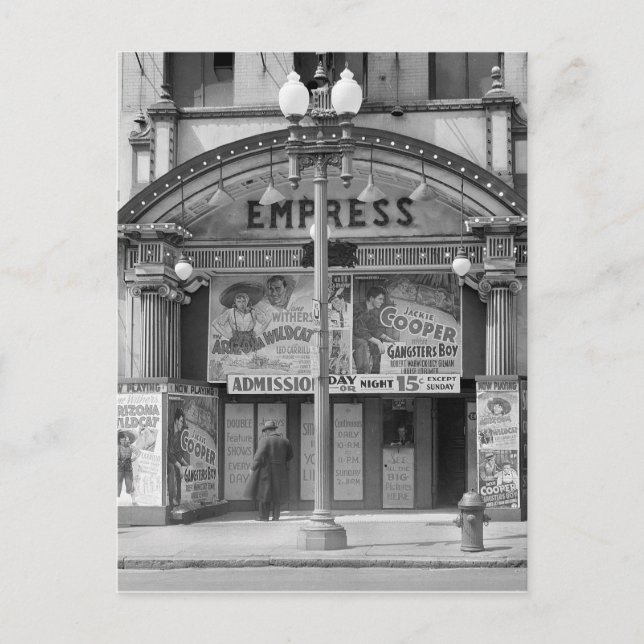 Empress Movie Theater, 1939 Postcard (Front)