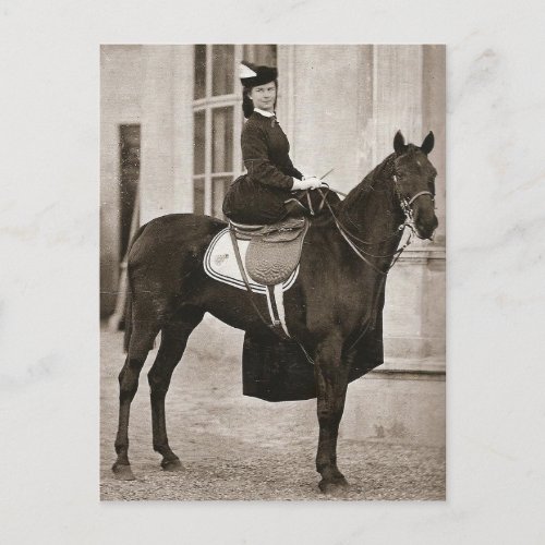 Empress Sissi riding horse sidesaddle 024SS Postcard