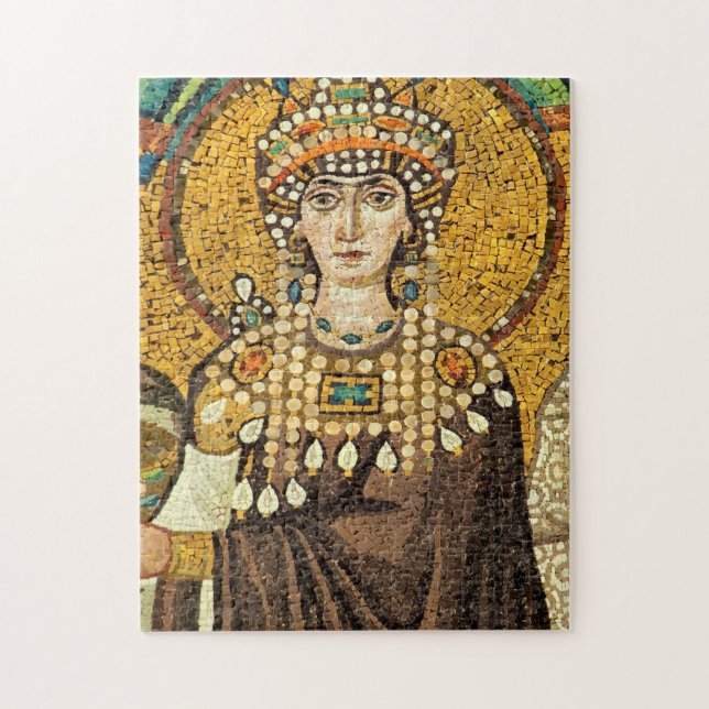 Empress Theodora Byzantine Mosaic Icon Jigsaw Puzzle (Vertical)