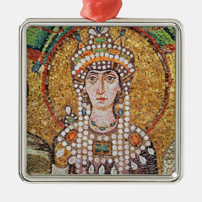 Empress Theodora Metal Ornament (Front)