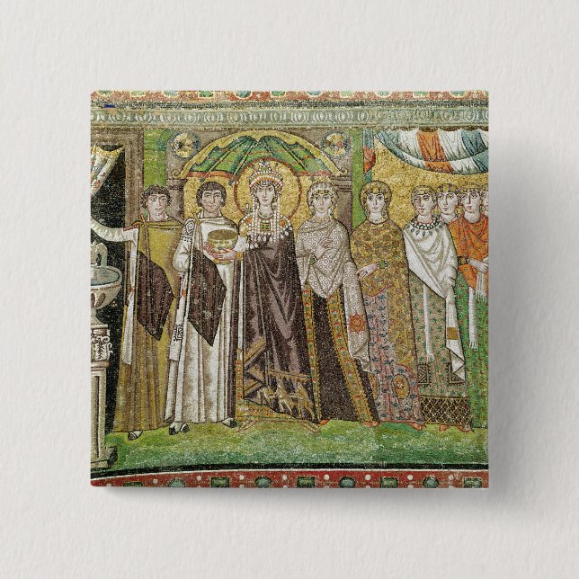 Empress Theodora Pinback Button (Front)
