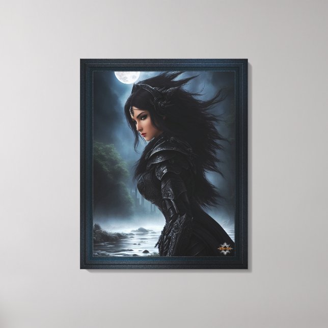 Empress Vampire Hunter AI Concept Art by Xzendor7 Canvas Print (Front)