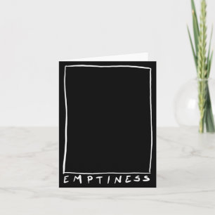 Emptiness Funny Sarcastic Humor Quote Emptiness Card