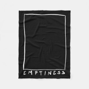 Emptiness Funny Sarcastic Humor Quote Emptiness Fleece Blanket