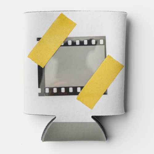 Empty 35mm film frame yellow strips can cooler
