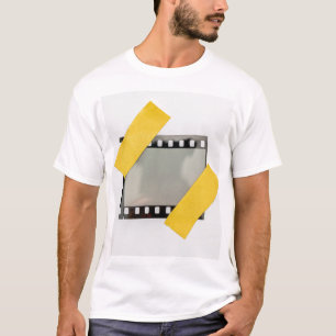 Empty 35mm film frame, yellow strips. T-Shirt