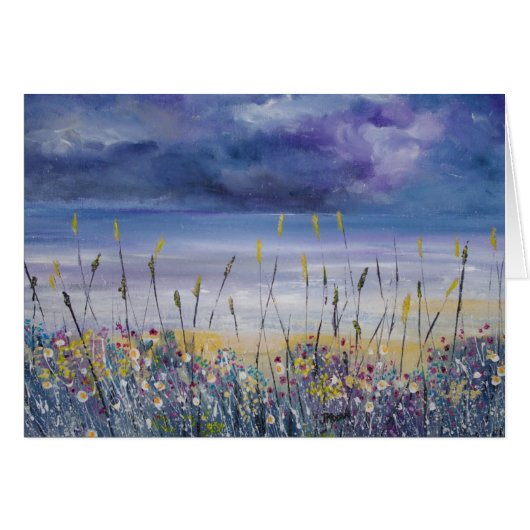 Empty beach blank card (Front Horizontal)