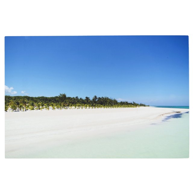 Empty Beach Metal Print (Front)