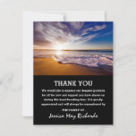 Empty Beach Thank You | Ocean Funeral Photo
