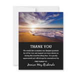 Empty Beach Thank You | Ocean Funeral Photo Empty Beach Thank You | Ocean Funeral Photo