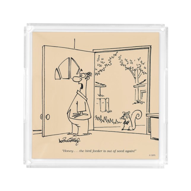 Empty Bird Feeder 2 Acrylic Tray (Front)