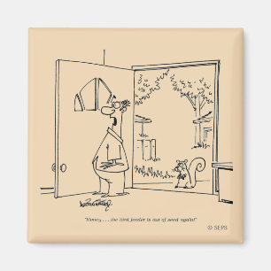Empty Bird Feeder 2 Magnet