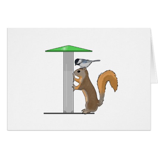 Empty Bird Feeder Cards (Front Horizontal)