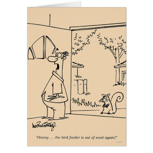 Empty Bird Feeder Cards (Front)