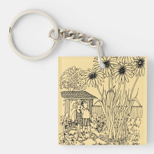 Empty Bird Feeder Keychain (Front)