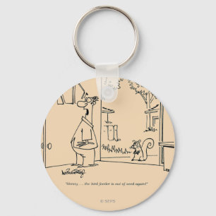 Empty Bird Feeder Keychain