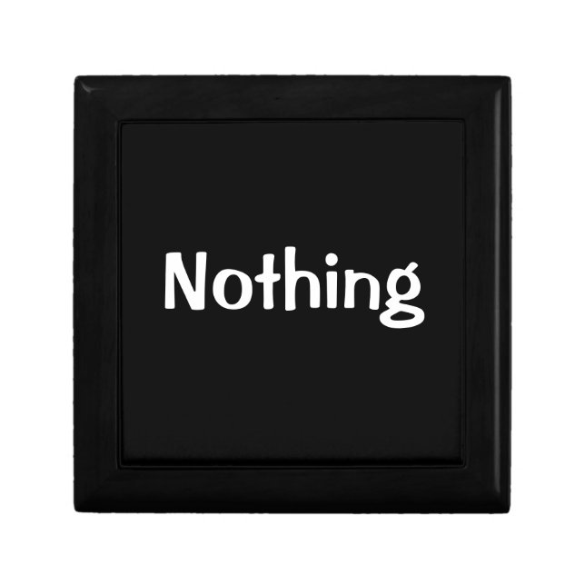 Empty Box for Person Who Wants Nothing (Front)