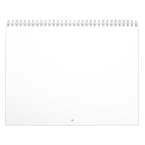 Empty Calendar 2020 White Template