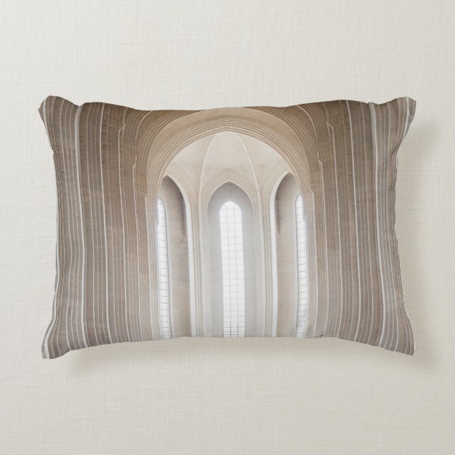 EMPTY CATHEDRAL INTERIOR ACCENT PILLOW (Front)