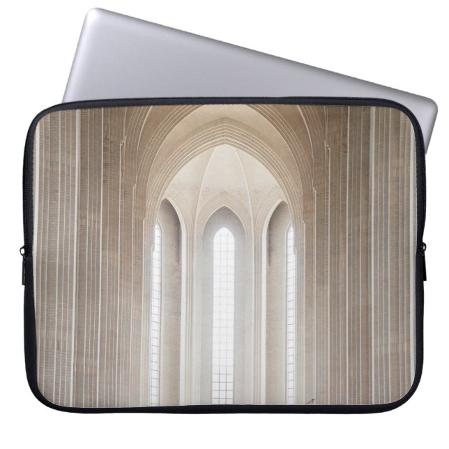 EMPTY CATHEDRAL INTERIOR LAPTOP SLEEVE (Front)