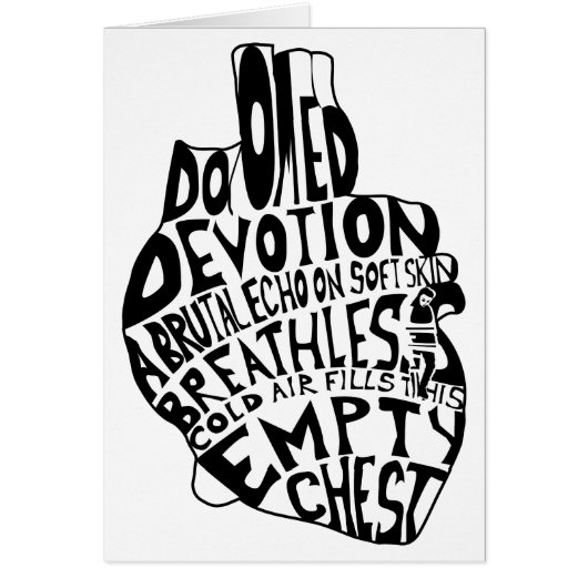 empty chest : anatomical heart (Front)