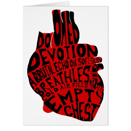 empty chest : anatomical heart (Front)