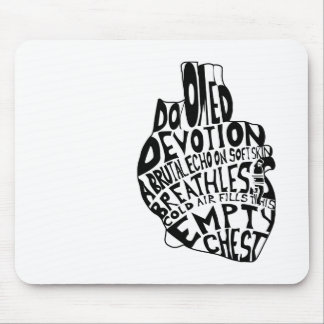 empty chest : anatomical heart mouse pad