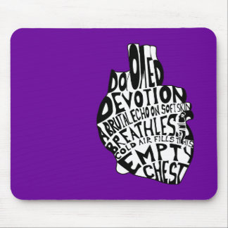 empty chest : anatomical heart mouse pad