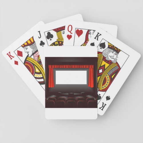 Empty Cinema Playing Cards