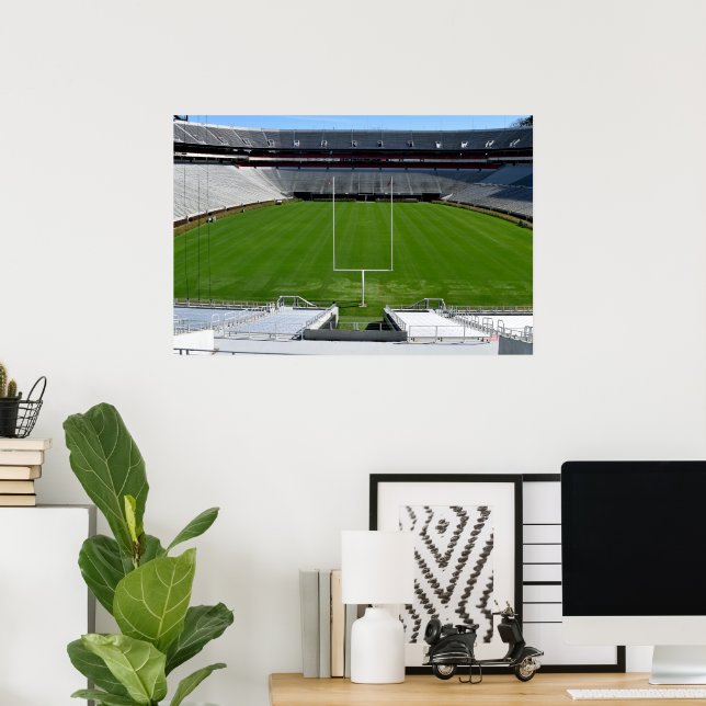 Empty College Football Stadium Poster (Home Office)
