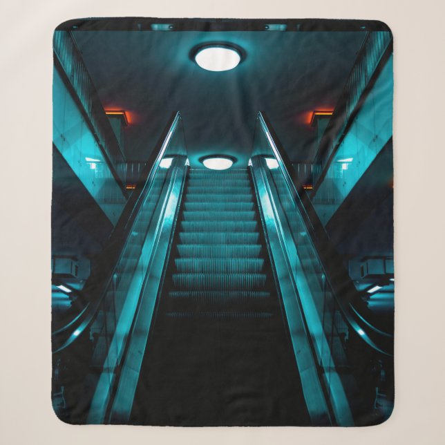 EMPTY ESCALATOR SHERPA BLANKET (Front)