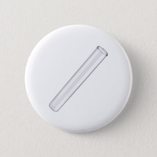 Empty glass test tube button