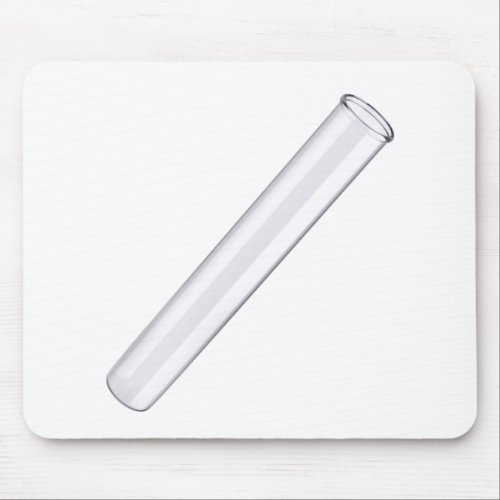 Empty glass test tube mouse pad