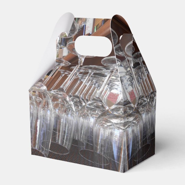 Empty Glasses Favor Boxes (Front Side)
