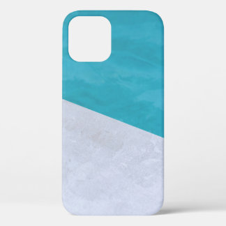 Empty gray floor beside pool iPhone 12 case