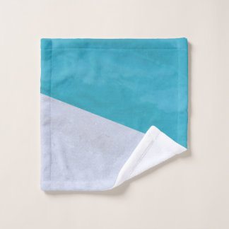 Empty gray floor beside pool wash cloth