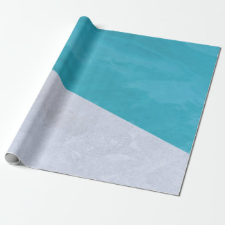 Empty gray floor beside pool wrapping paper
