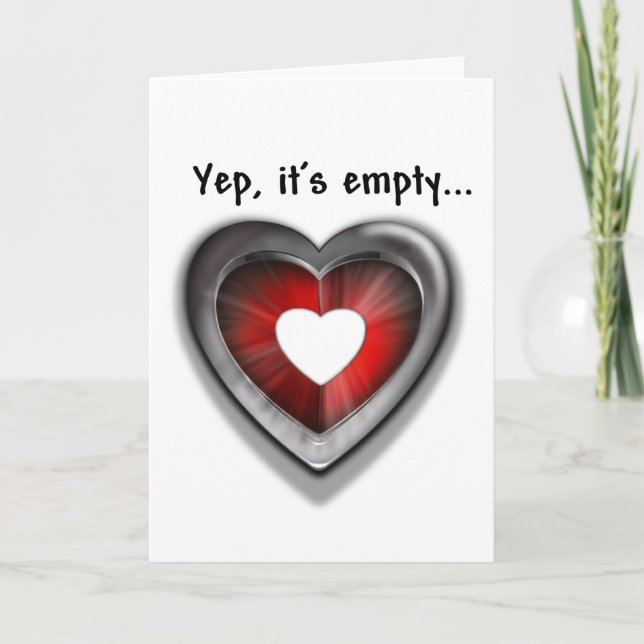 Empty Heart Holiday Card (Front)