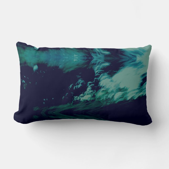 "Empty Hollows" Original Art by RedPanda Lumbar Pillow (Front)