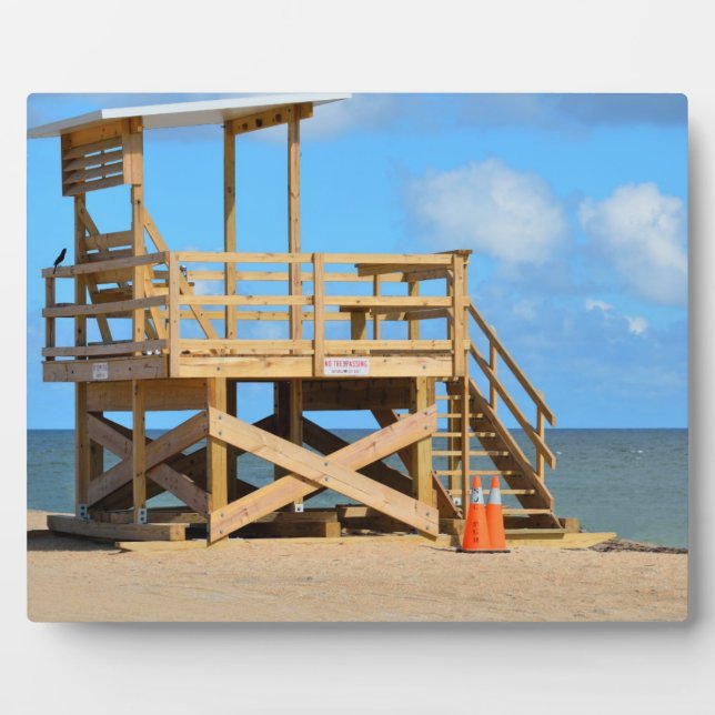 Empty Lifeguard Stand Plaque (Front)
